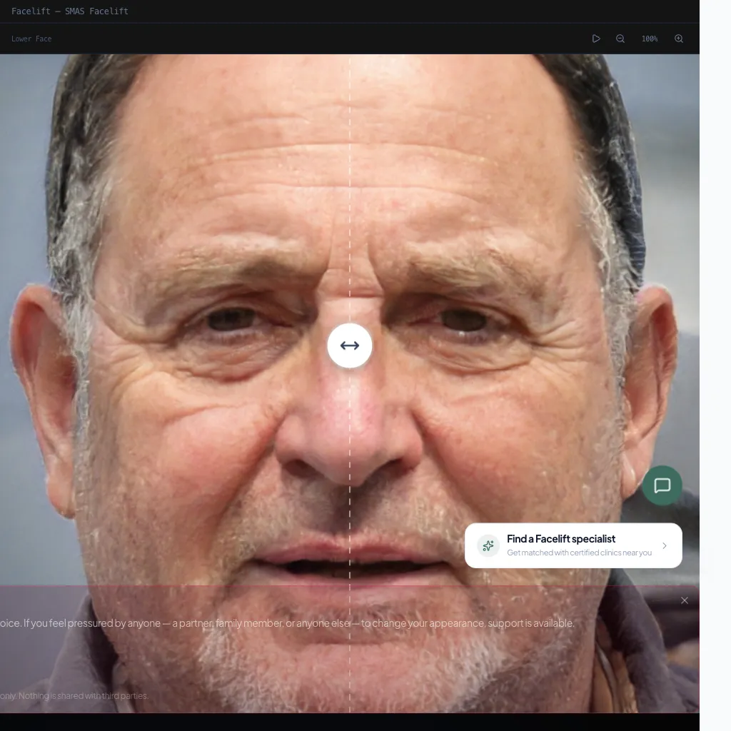 Facelift — Lateral View — After